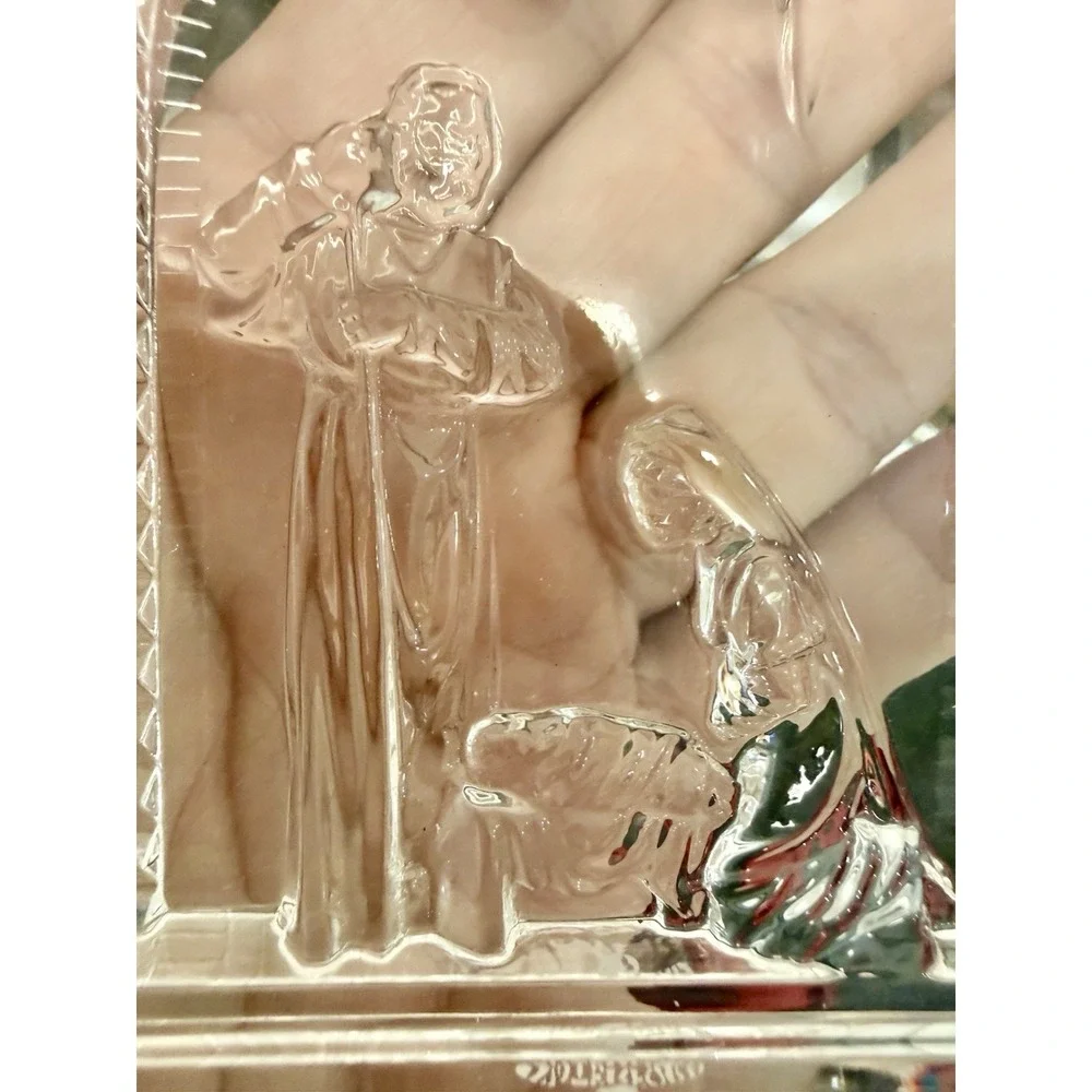 2009 Waterford Crystal 1st Edition Holy Family Nativity Christmas Ornament
